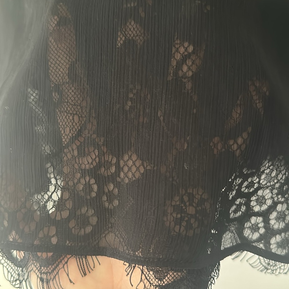 The Kooples peplum and lace top size small - Picture 5 of 6